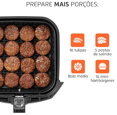 Air Fryer 4L Fritadeira Sem Óleo, Mondial, 1500W, 110V e 220V- AFN-40-BI