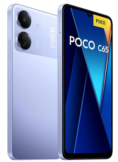 Smartphone Xiaomi Poco C65 8GB+256GB Versão Global, mediaTek Helio G85 Octa Core 5000 mAh 6.74” 90HZ HD + display 50MP câmera NFC