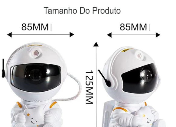 Projetor de luz de galáxia astronauta, projetor Space Buddy. Luz noturna para quarto com controle remoto e temporizador, projetor de estrelas no teto Astro